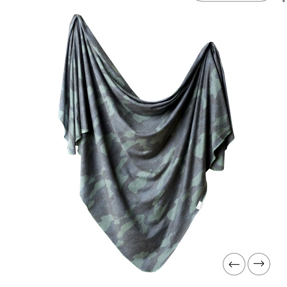 Copper and pearl camo swaddle set